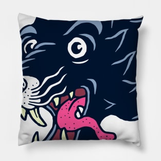 Cute Wolf Tattoo Pillow