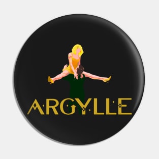 Henry Cavill as Argylle action movie 2024 graphic design Pin