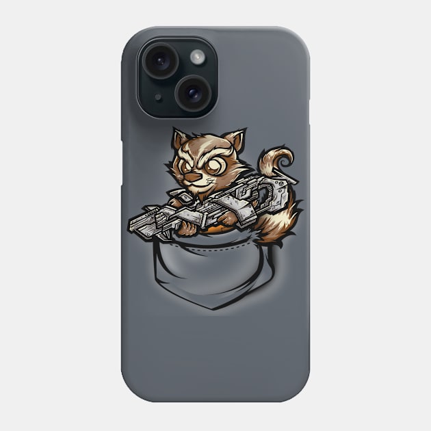 Pocket Raccoon Phone Case by jml2art