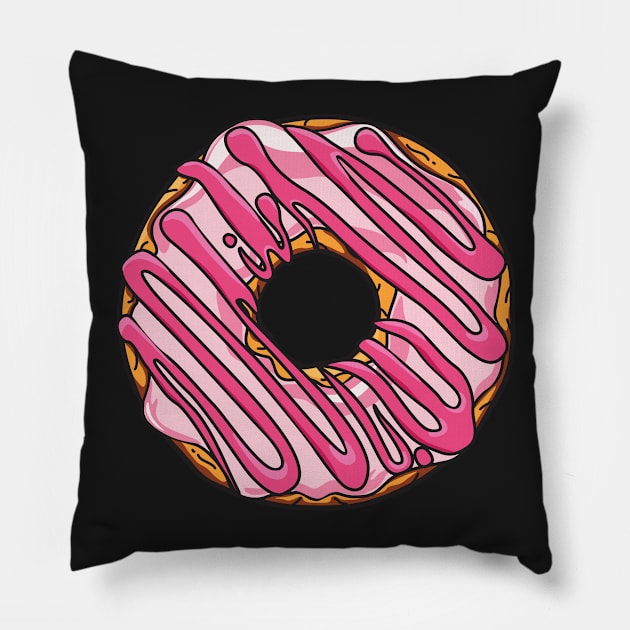 You can't buy happiness, but you can buy strawberry DONUT Pillow by Plushism