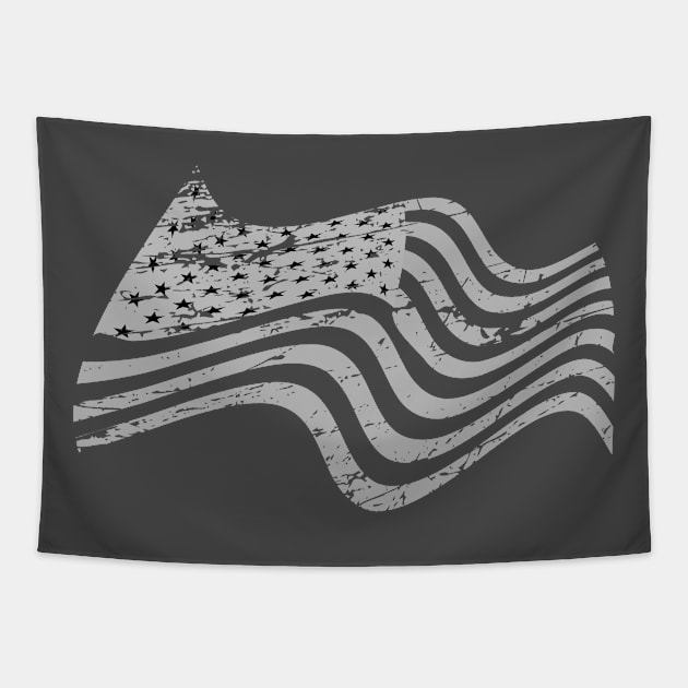 American distressed flag for dark colors Tapestry by Apparels2022