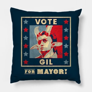 Vote Gil for Mayor Pillow