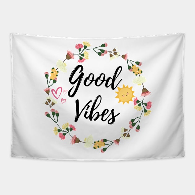 Good Vibes Tapestry by Simple D.