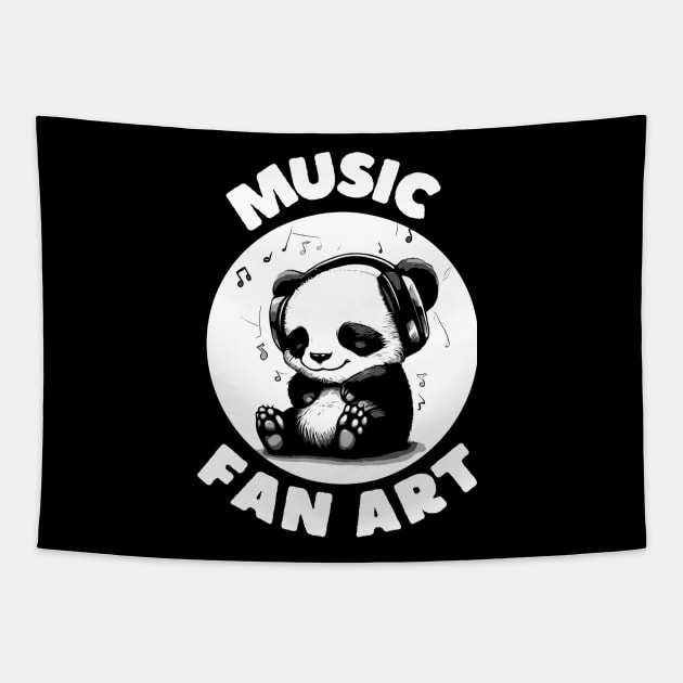 Panda Musical Tapestry by WildEdge