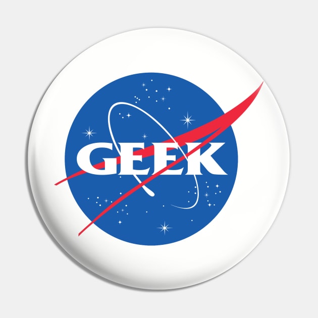 Geek In Space NASA PARODY Pin by PopCultureShirts