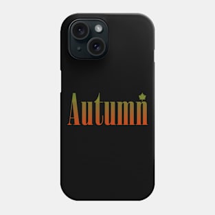 Autumn-Red Green Text Phone Case