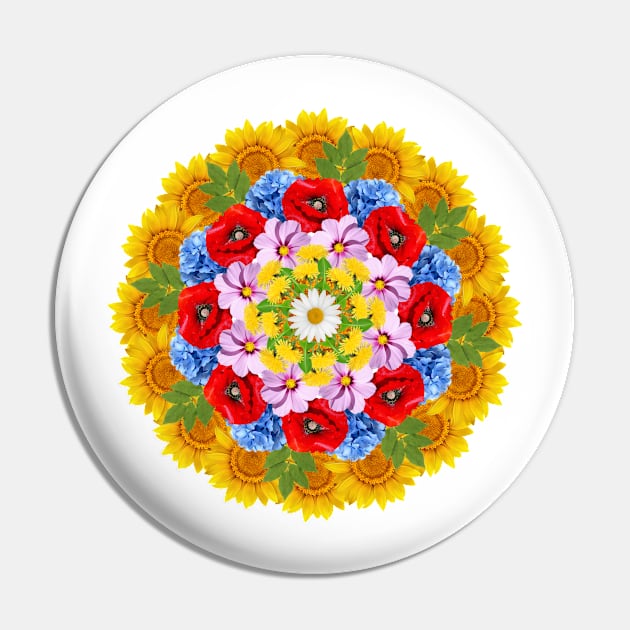 summer field mandala Pin by burenkaUA