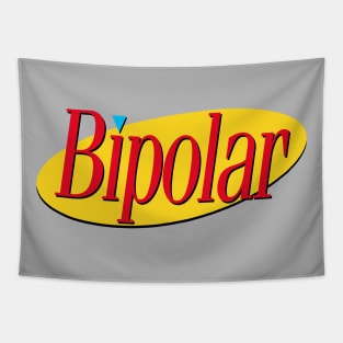 Bipolar - 90s TV Tribute Graphic Design Tapestry