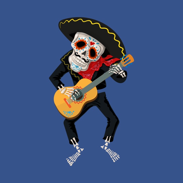 Sugar Skull Guitarist by DANPUBLIC