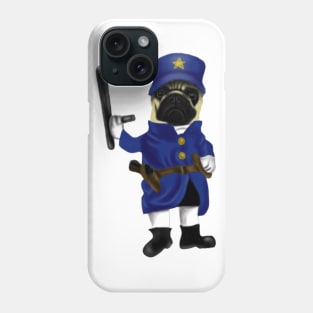 Funny Pug Officer Dog Lovers Gift Phone Case