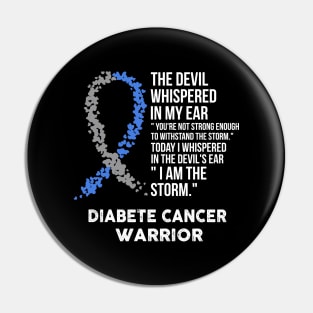 The Devil- Diabete Awareness Support Ribbon Pin