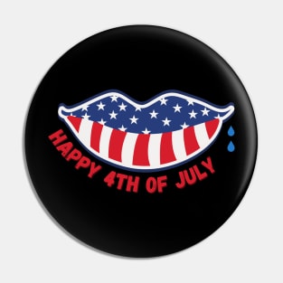 Happy 4th of July Pin