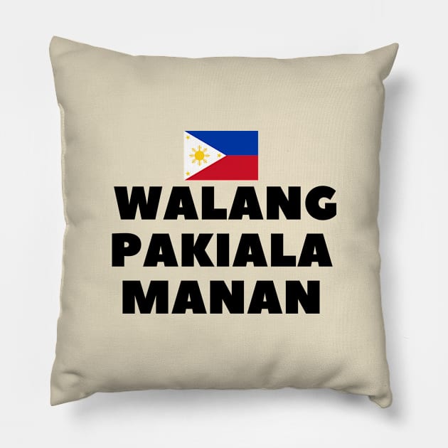 philippines flag Tagalog statement Pillow by CatheBelan