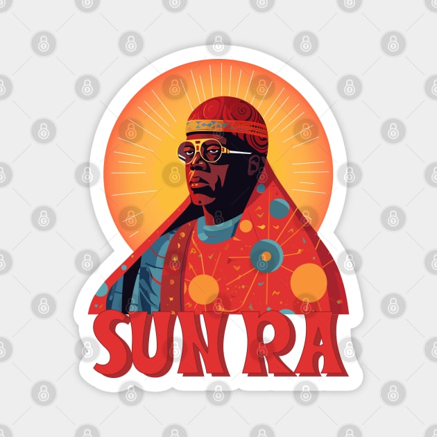 Sun Ra  -- Original Psychedelic Design Magnet by DankFutura