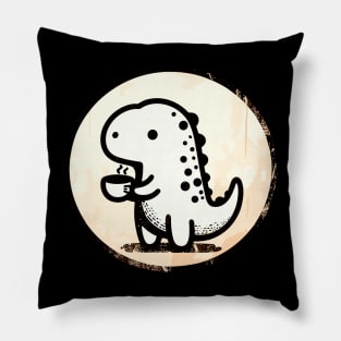 Kawaii Tea rex Pillow