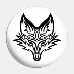 Tribal Fox Head Pin