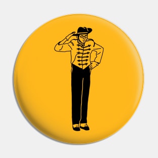 Ian - Black Ink Pin