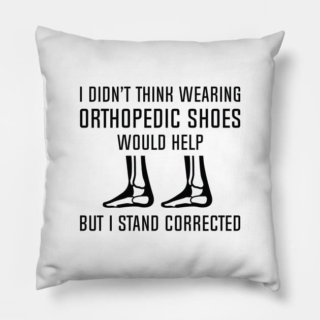 Orthopedic Shoes Pillow by LuckyFoxDesigns