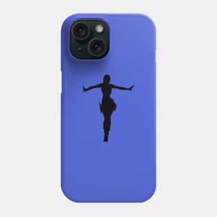 LARA CROFT SILHOUETTE CROFT MANOR (Tomb Raider Legend) Phone Case