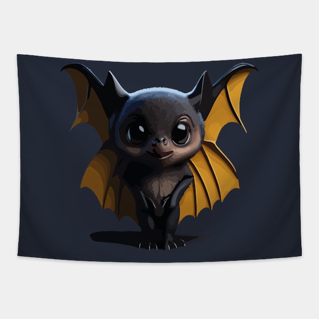 Cute Winged Bat Tapestry by SARKAR3.0