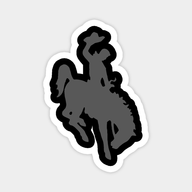 Wyoming Bucking Bronco Magnet by Madrok