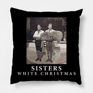 Reprise (Sisters) - White Christmas -  Retro Vintage Pillow