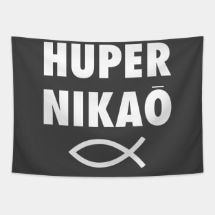 Huper Nikao: It's Just Done - Jesus Fish Tapestry