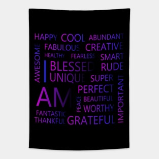 Affirmations, I am affirmations Tapestry