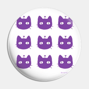 9 Purple Kitty by Sunnie Meowtlu Pin