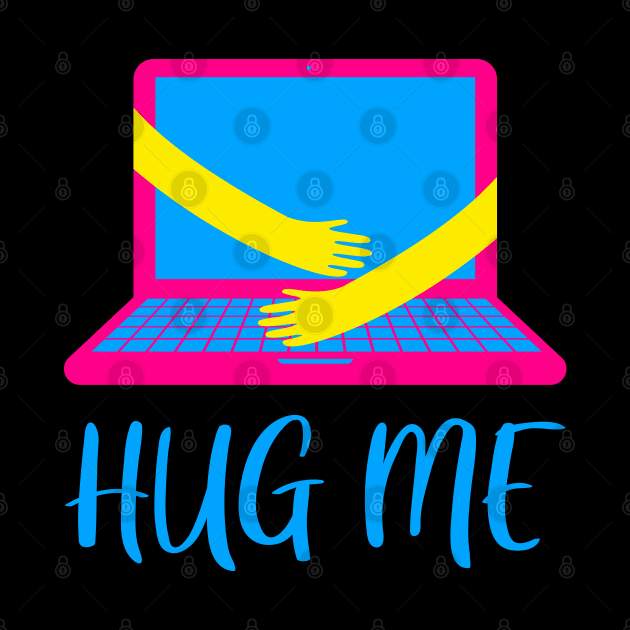 Hug Me Unicorn Colors Print by CreativeWear