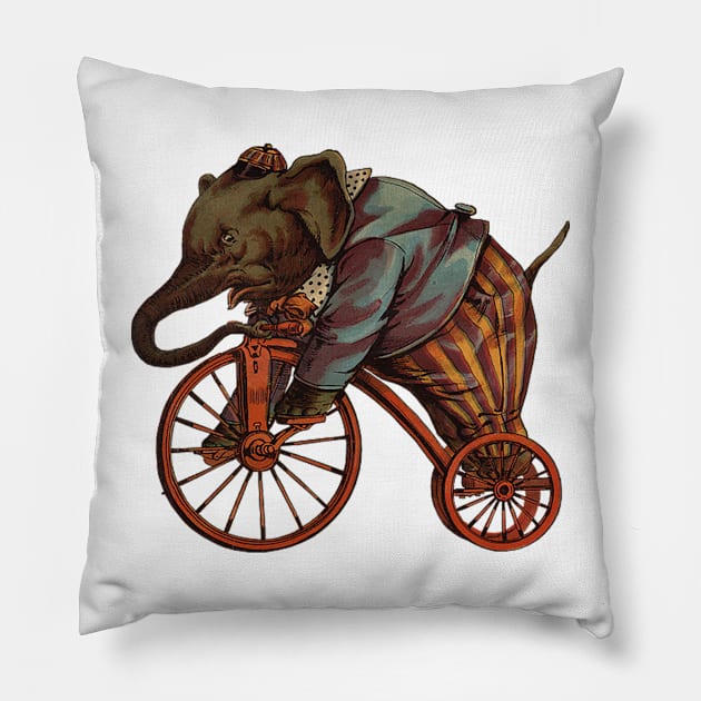 elephant by cicle Pillow by ysmnlettering