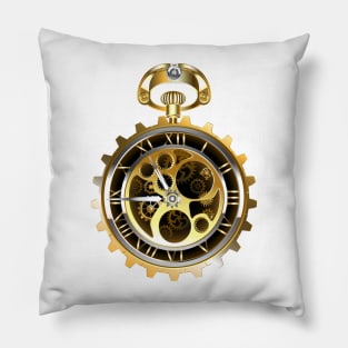 Steampunk pocket watch Pillow