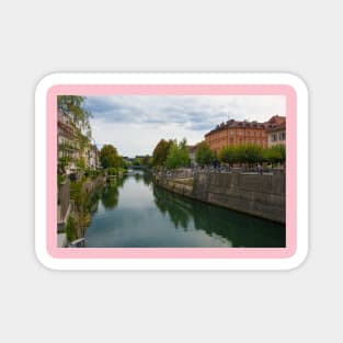 Ljubljanici River in Ljubljana, Slovenia Magnet