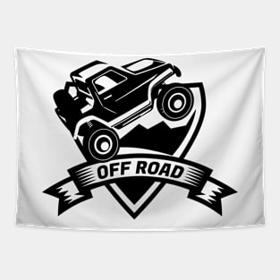 Off Road Car Logo Tapestry