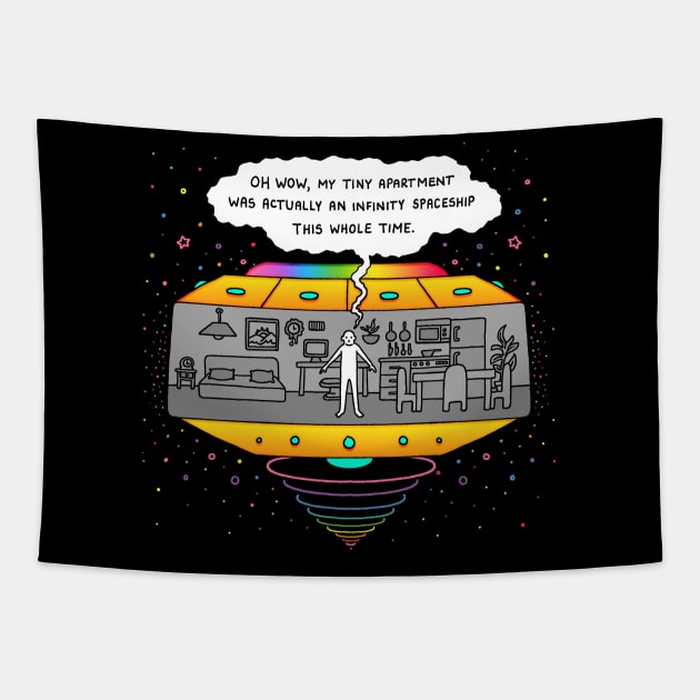 Spaceship Tapestry by RaminNazer