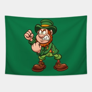 Angry Leprechaun Tapestry