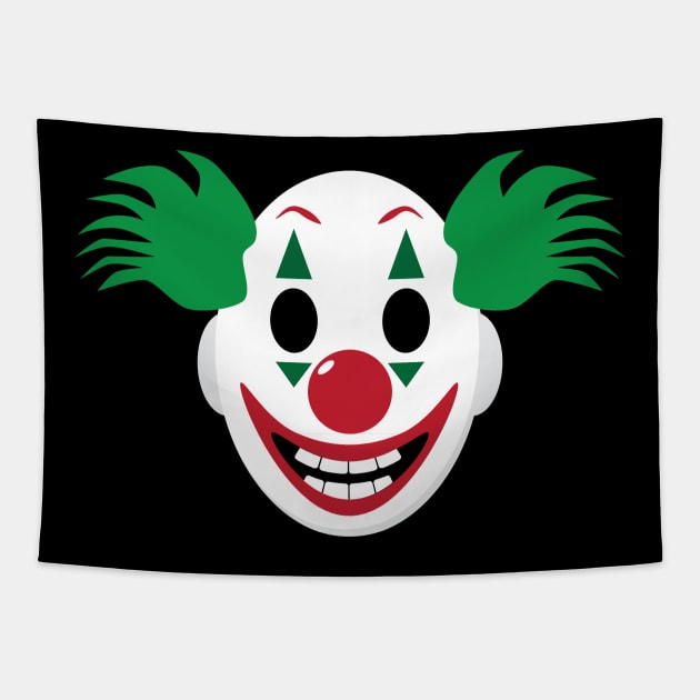 Clown Mask Tapestry by BlackRavenOath