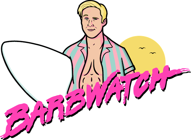 Barbwatch! Kids T-Shirt by Raffiti