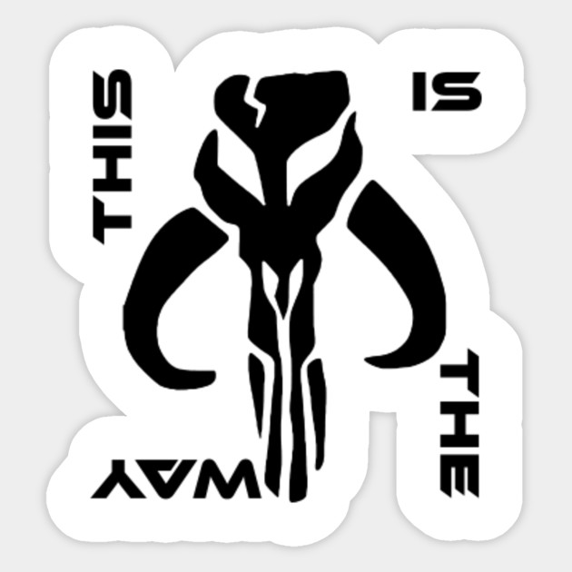 This Is The Way Black Logo This Is The Way Pegatina