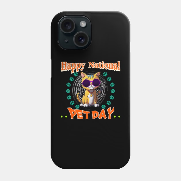 national pet day Phone Case by hsayn.bara