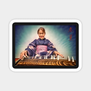 Harumi playing the Koto Magnet