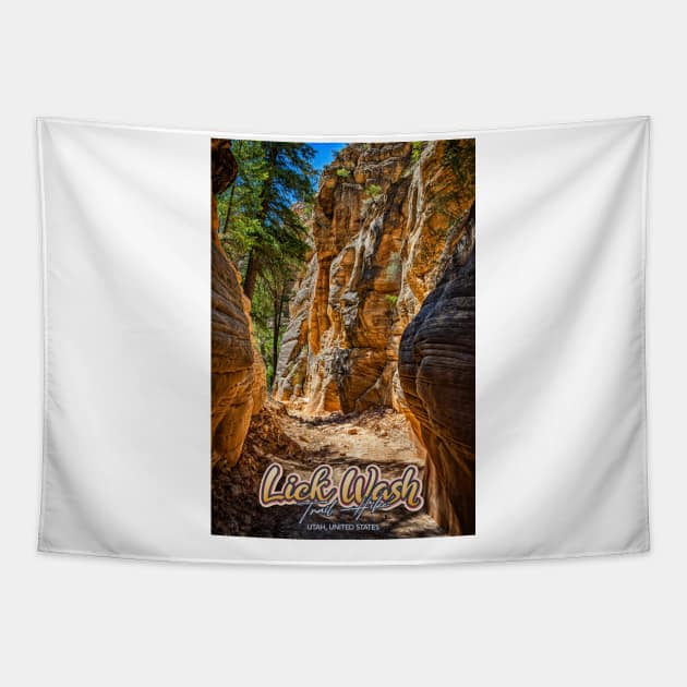 Lick Wash Trail Hike Tapestry by Gestalt Imagery