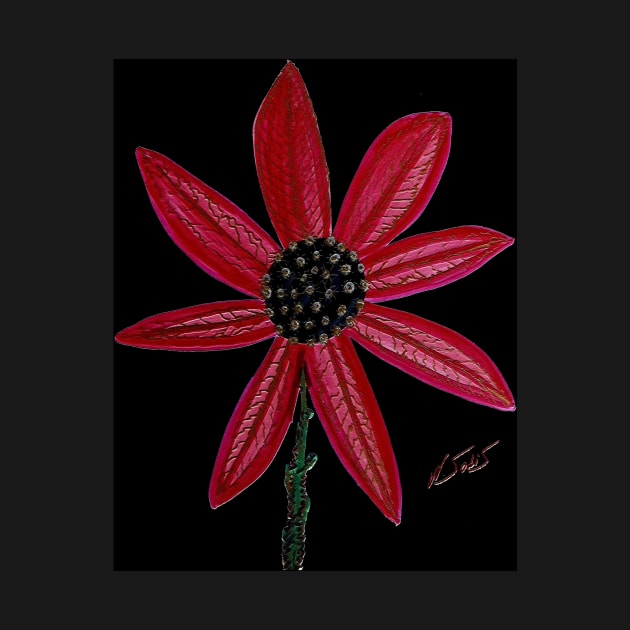 Red Flower by William Solis by Sarah Curtiss