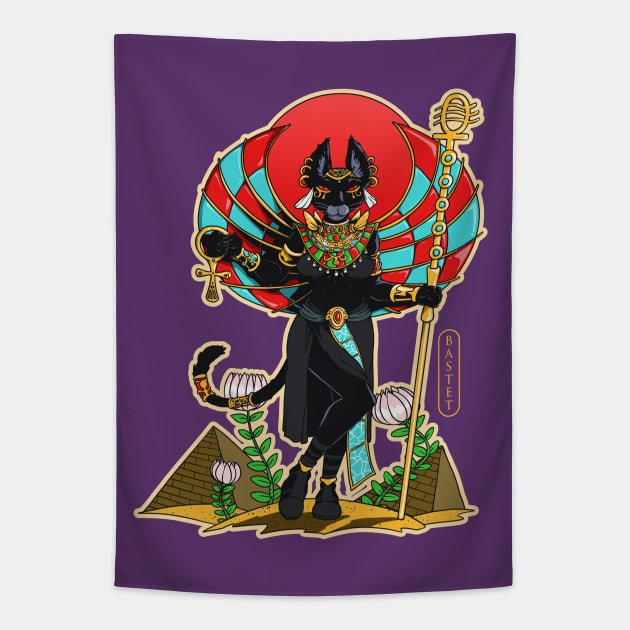 Bastet Tapestry by TomiAx