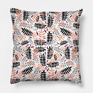 Colorful pastel leaves pattern Pillow