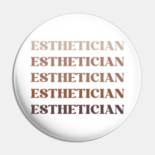 Neutral Pallet Esthetician Wording Pin