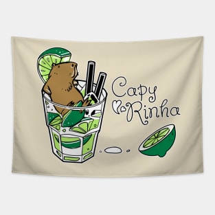 Cabybara + Caipirinha = Capyrinha Tapestry