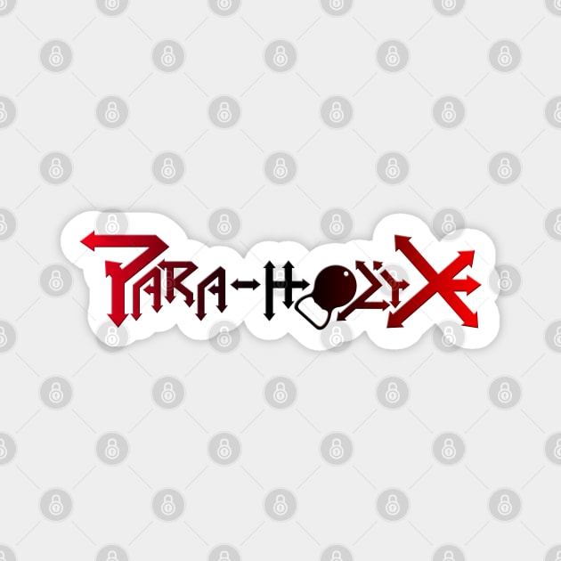 Para-holiX Logo Red/Black Gradient Magnet by ParaholiX