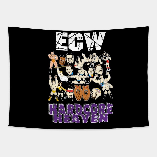 90s ECW Hardcore Heaven Tapestry by Meat Beat