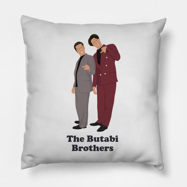 The Butabi Brothers - Night at the Roxbury Pillow by BodinStreet